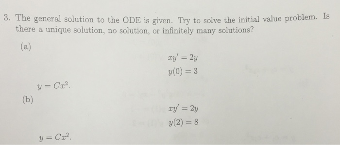 Solved The general solution to the ODE is given. Try to | Chegg.com