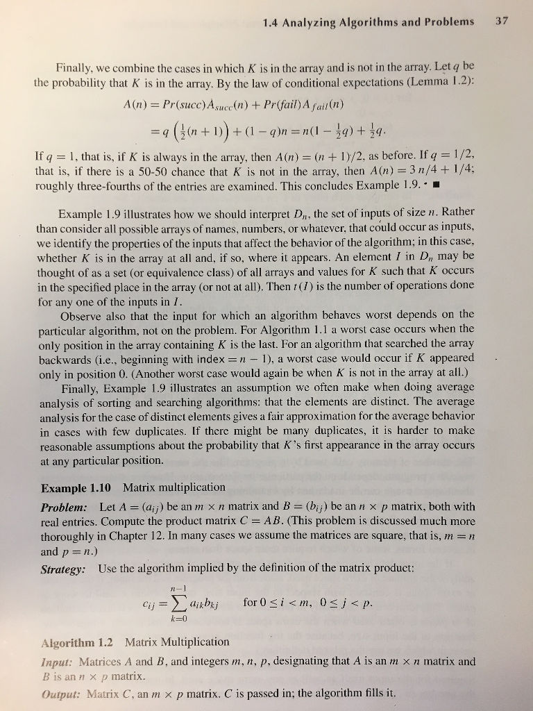 Solved Algorithm and Analysis(Develop a formula) 2.1: The | Chegg.com