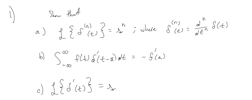 Solved 1) Show that | Chegg.com