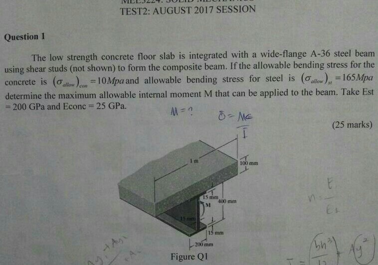 Solved TEST2 AUGUST 2017 SESSION Question 1 The low