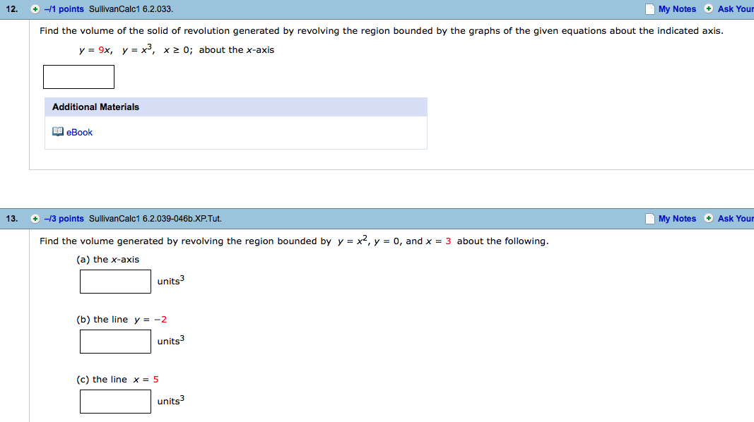 Solved Find The Volume Of The Solid Of Revolution Generated | Chegg.com