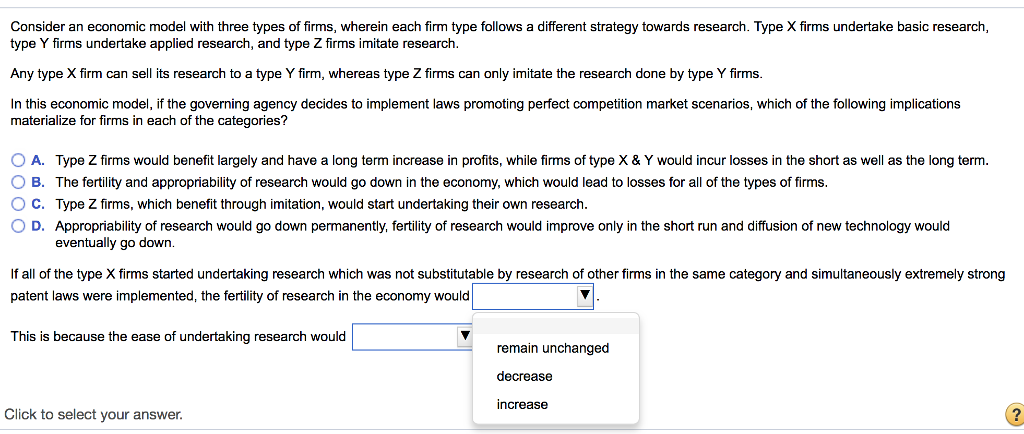 Solved Consider an economic model with three types of firms, | Chegg.com