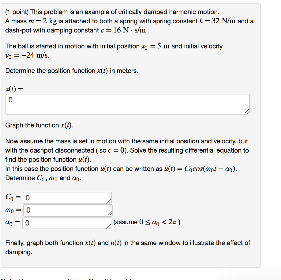 Solved 1 Point This Problem Is An Example Of Critically