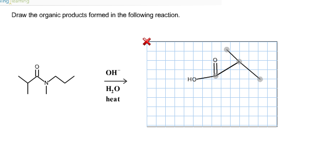 Solved Draw The Organic Products Formed In The Following Chegg