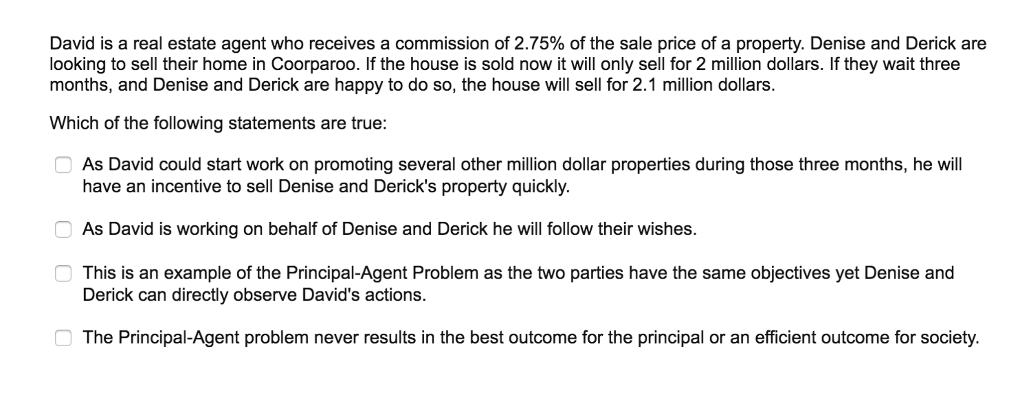 Solved David is a real estate agent who receives a