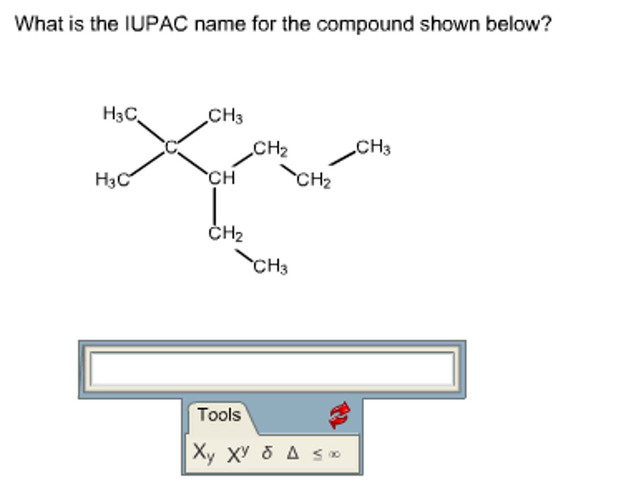 Solved What Is The Iupac Name For The Compound Shown Below 7426