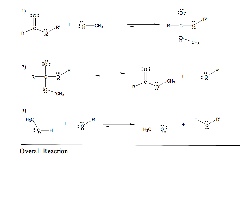 Solved Complete the base catalyzed transesterification | Chegg.com