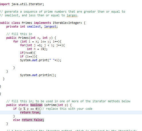 Solved import java.util.Iterator /generate a sequence of | Chegg.com ...