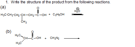 Solved Write the structure of the product from the following | Chegg.com