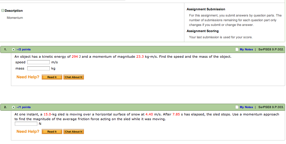Solved An object has a kinetic energy of 294 J and a | Chegg.com