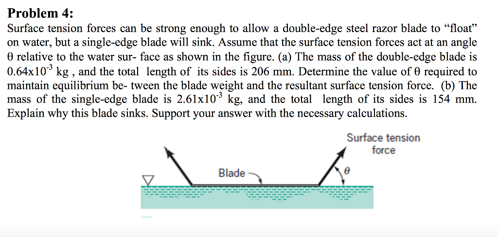 Solved Surface Tension Forces Can Be Strong Enough To Allow