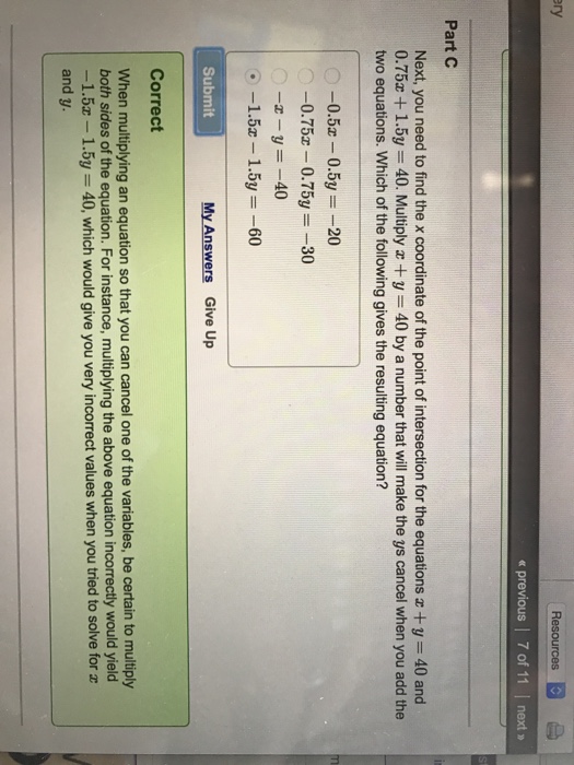 Solved Next, you need to find the x coordinate of the point | Chegg.com