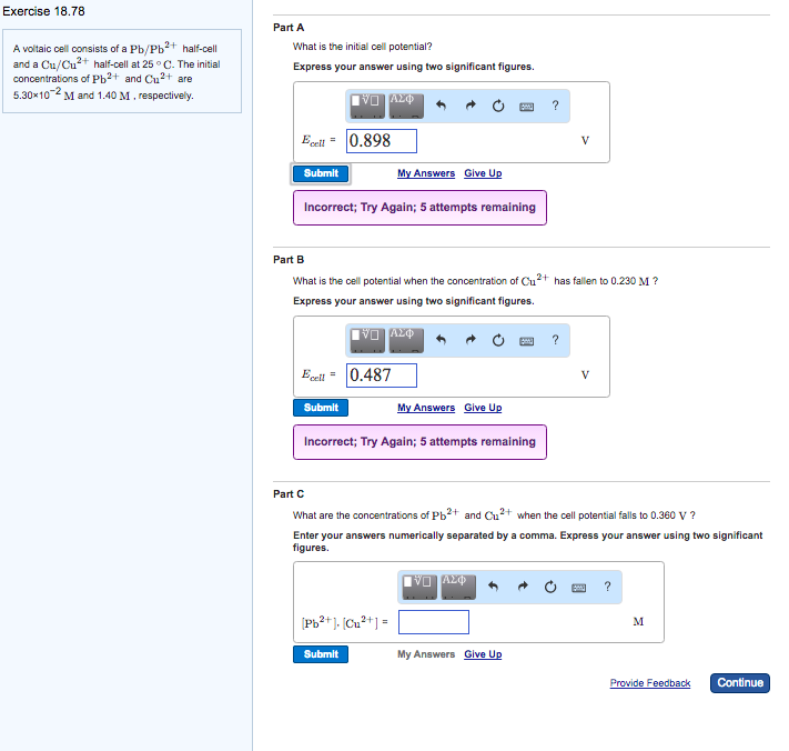 Solved A voltaic cell consists of a Pb/Pb^2+ half-cell and a | Chegg.com