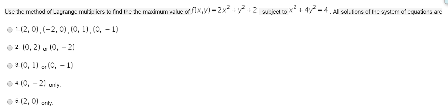 Solved Use the method of Lagrange multipliers to find the | Chegg.com