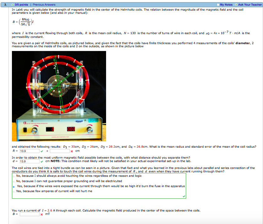 Solved In Lab6 you will calculate the strength of magnetic | Chegg.com