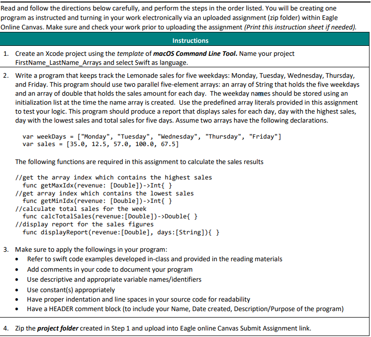 Solved Read and follow the directions below carefully, and | Chegg.com