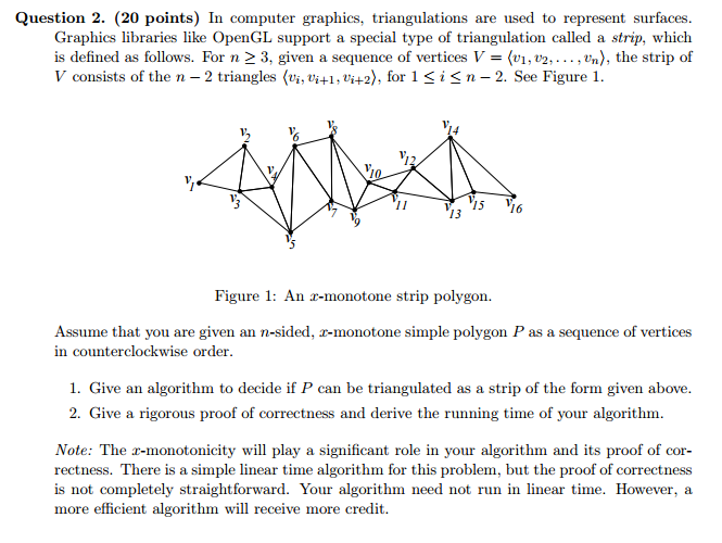 In computer graphics, triangulations are used to | Chegg.com