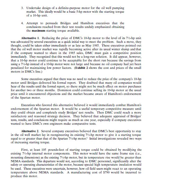 Solved Dominion Motors & Controls, Ltd. Dominion Motors &