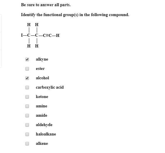 Solved Be Sure To Answer All Parts. Identify The Functional | Chegg.com