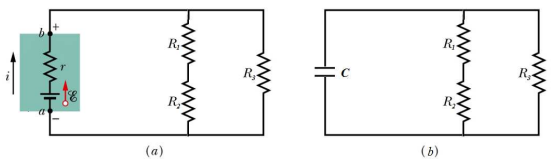 Solved Figure (a) shows a circuit diagram consisting of | Chegg.com