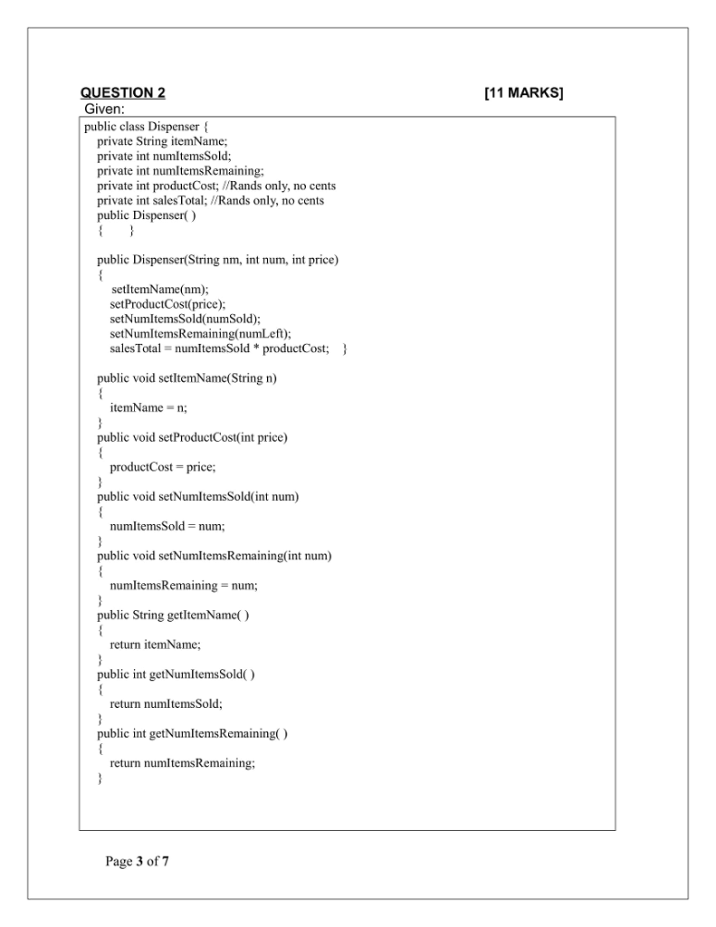 Solved APPLICATION DEVELOPMENT PRACTICE II ADP262S 2 HOURS | Chegg.com