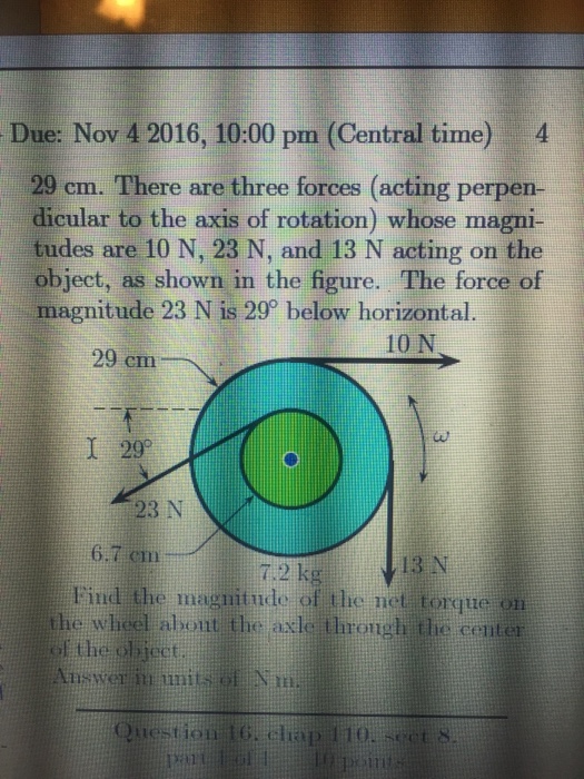 Solved erted on the pulley. Answer in units of Nm. 2.2 its 1