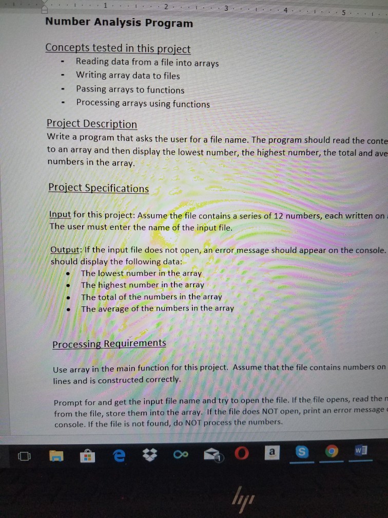 Solved 34 Number Analysis Program Concepts tested in this | Chegg.com