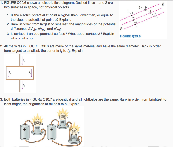 Solved Shows an electric field diagram. Dashed lines 1 and 2