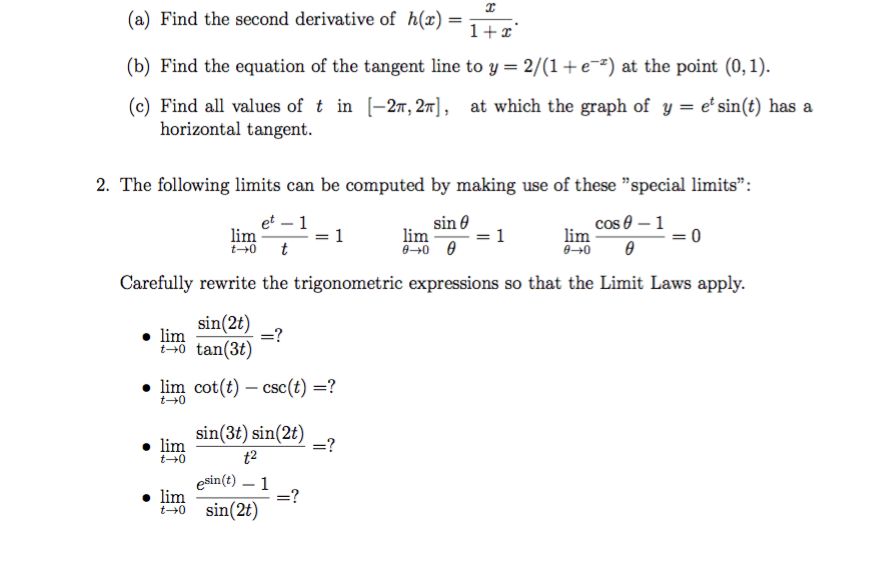 Solved Find the second derivative of h(x) =x/1 + x. Find | Chegg.com