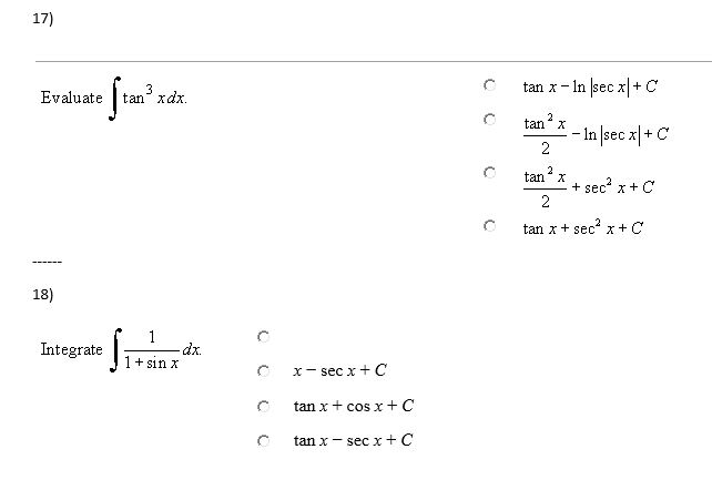 solved-evaluate-integral-tan-3-xdx-tan-x-ln-sec-x-c-chegg