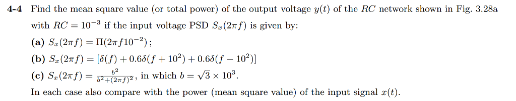 Solved Finding the square mean value | Chegg.com