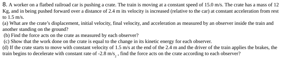 Solved Can I have detail information for part c and d I | Chegg.com