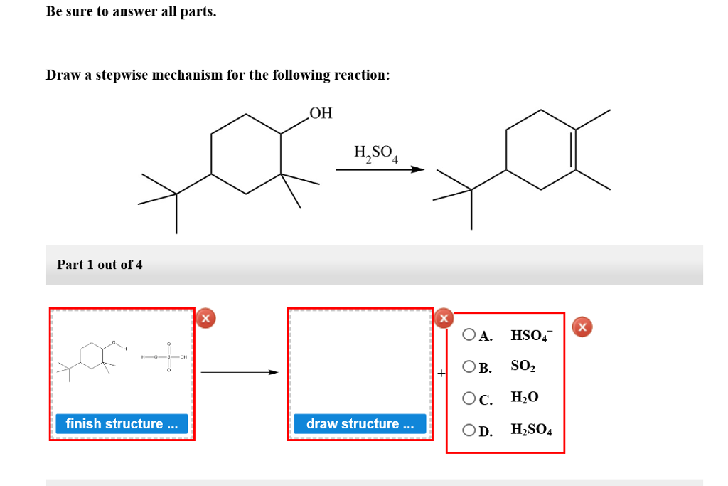 Solved Be sure to answer all parts Draw a stepwise mechanism | Chegg.com