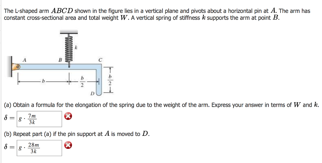 Solved The Lshaped arm ABCD shown in the figure lies in a