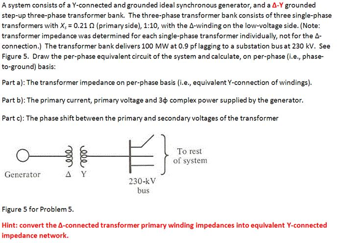 Solved A system consists of a Y-connected and grounded ideal | Chegg.com