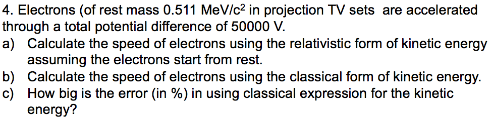 solved-electrons-of-rest-mass-0-511-mev-c-2-in-projection-chegg