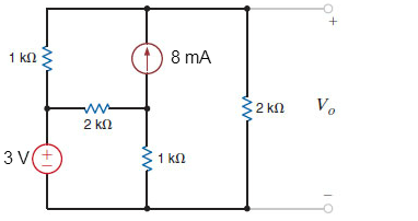 Solved Find Vo in the circuit in Figure using nodal | Chegg.com