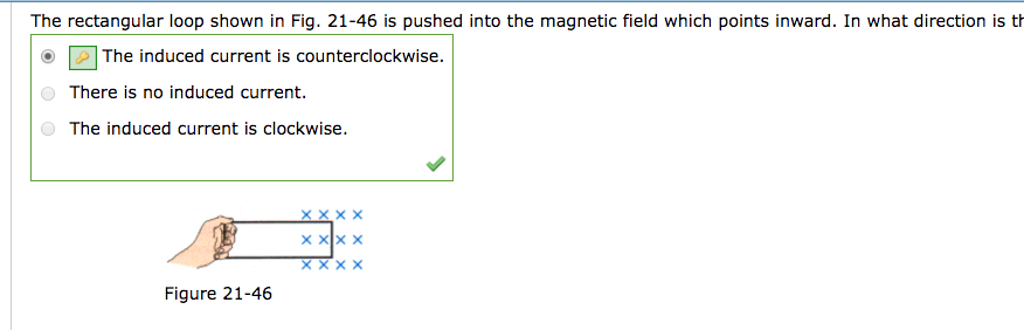 Solved The rectangular loop shown in Fig. 21-46 is pushed | Chegg.com