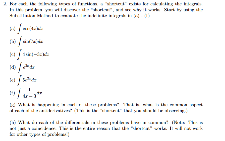 Solved 2. For each the following types of functions, a | Chegg.com