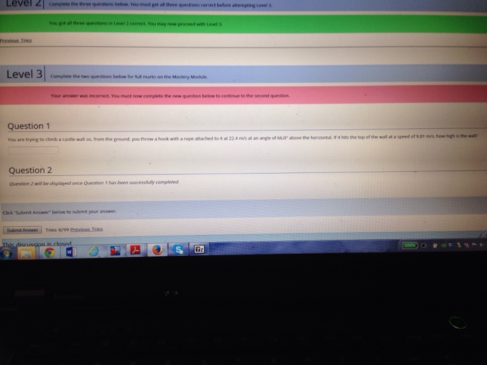 Solved Complete the three questions below. You must get | Chegg.com