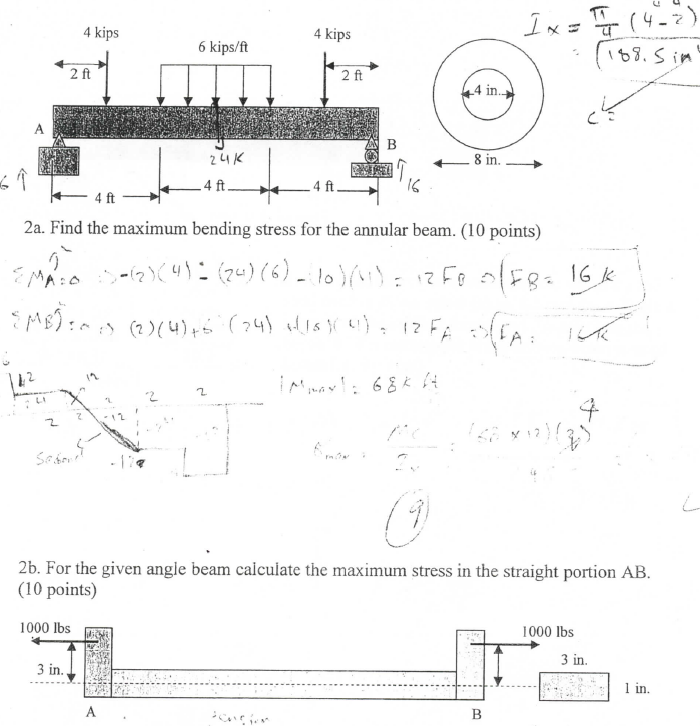 CALCULATING ALLOWABLE BENDING STRESS IN A BEAM