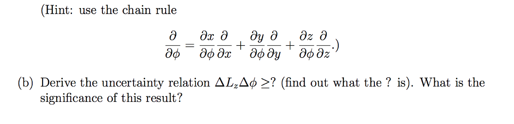 Solved 3. The z-component of angular momentum is given in | Chegg.com