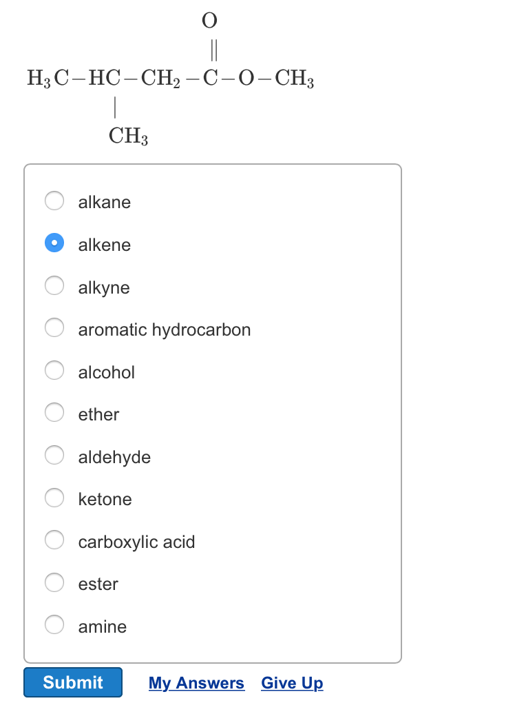Solved Identify each of the following organic compounds as | Chegg.com