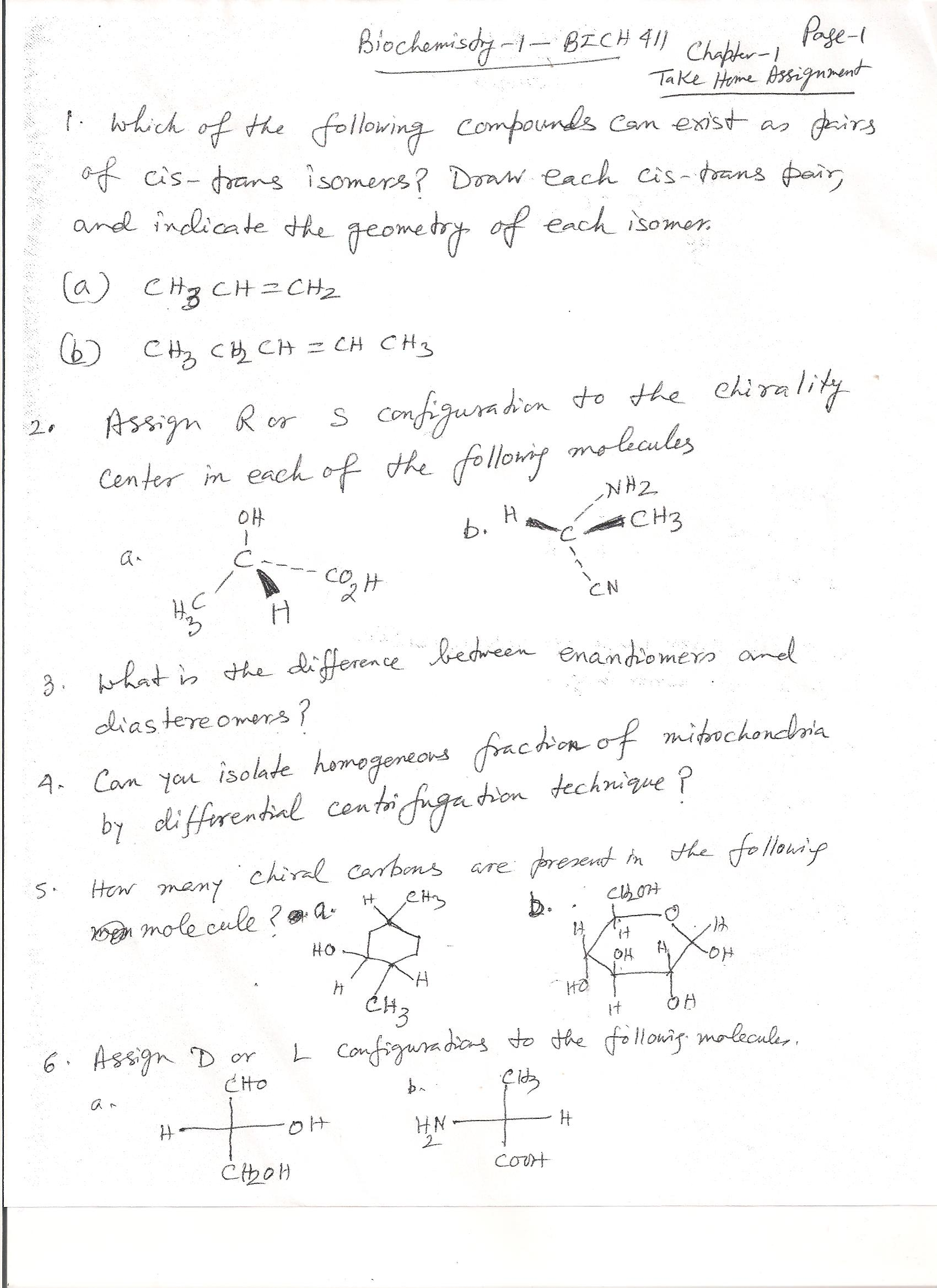 Solved Which of the following compounds can exist as pairs | Chegg.com