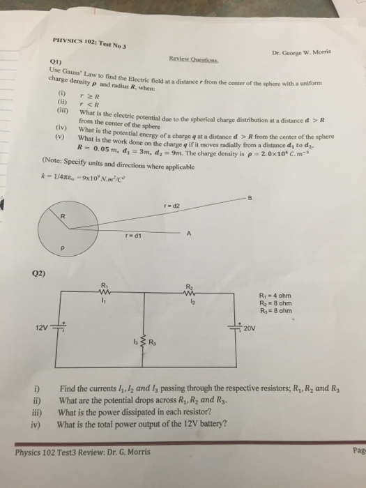 Solved Use Gauss' Law To Find The Electric Field At A | Chegg.com