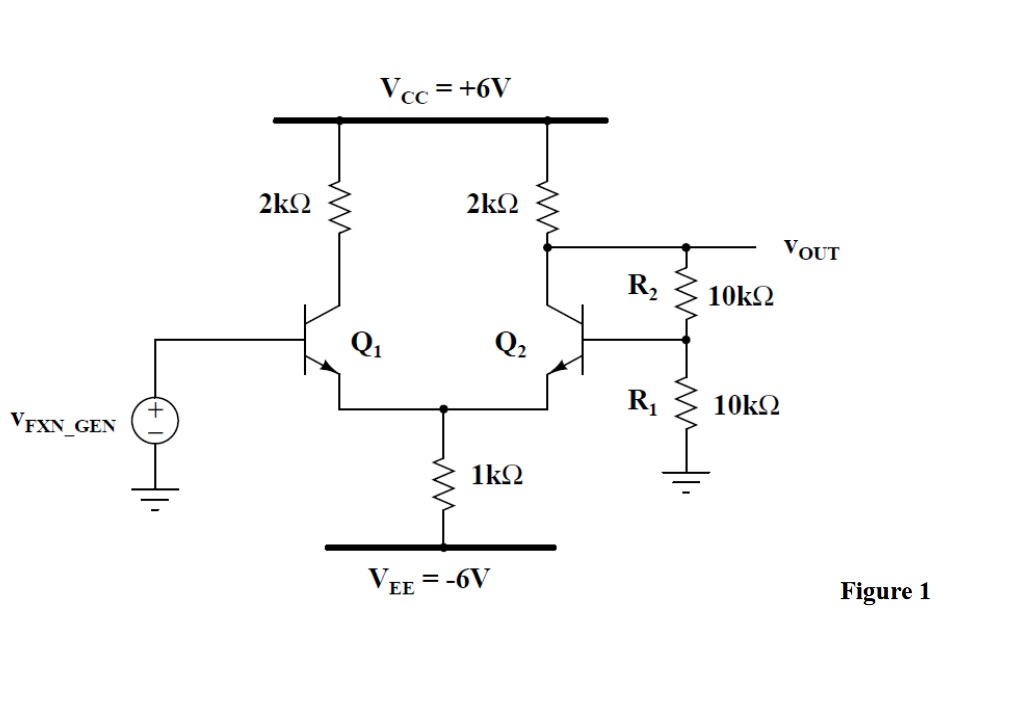 Solved FXN GEN CC EE +6V 6V OUT R23 10kSR 10kQ Figure 1 | Chegg.com