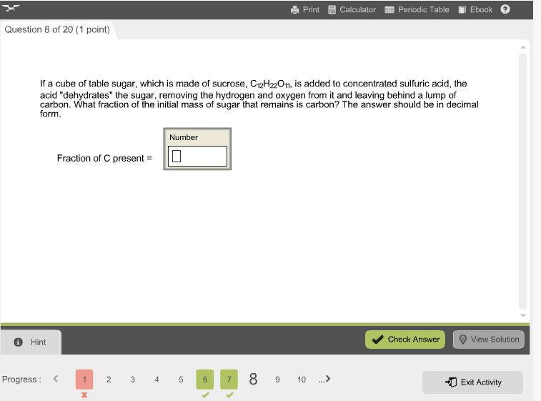 Solved If a cube of table sugar, which is made of sucrose, | Chegg.com