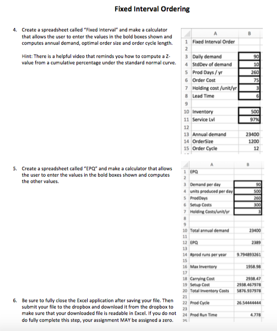 solved-fixed-interval-ordering-4-create-a-spreadsheet-chegg