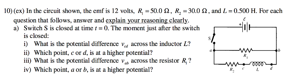 Emf Math Module 12 Solved 10) (ex) In the circuit shown, the emf is 12 volts, | Chegg.com