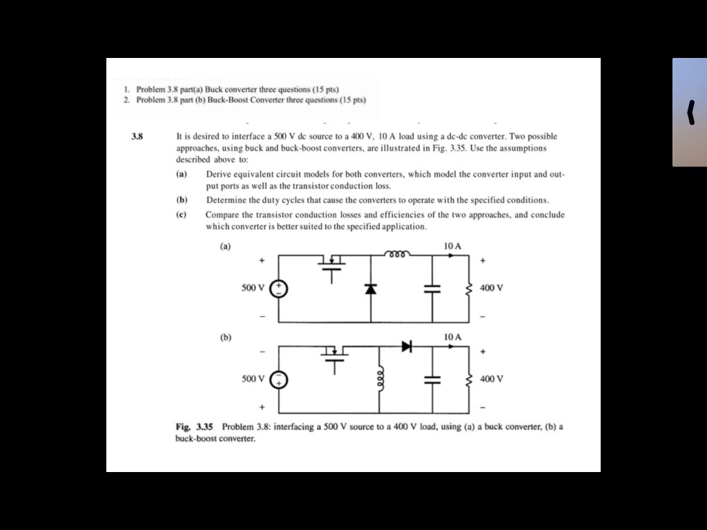 Solved 1. 2. Problem 3.8 part(a) Buck converter three